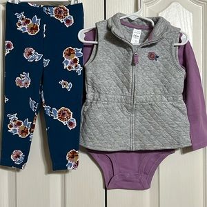 PRICE DROP!!! CARTERS NWOT 3 PC outfit 24 months